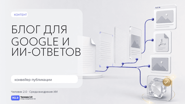 Обложка статьи: Блог под Google и ИИ-ответы