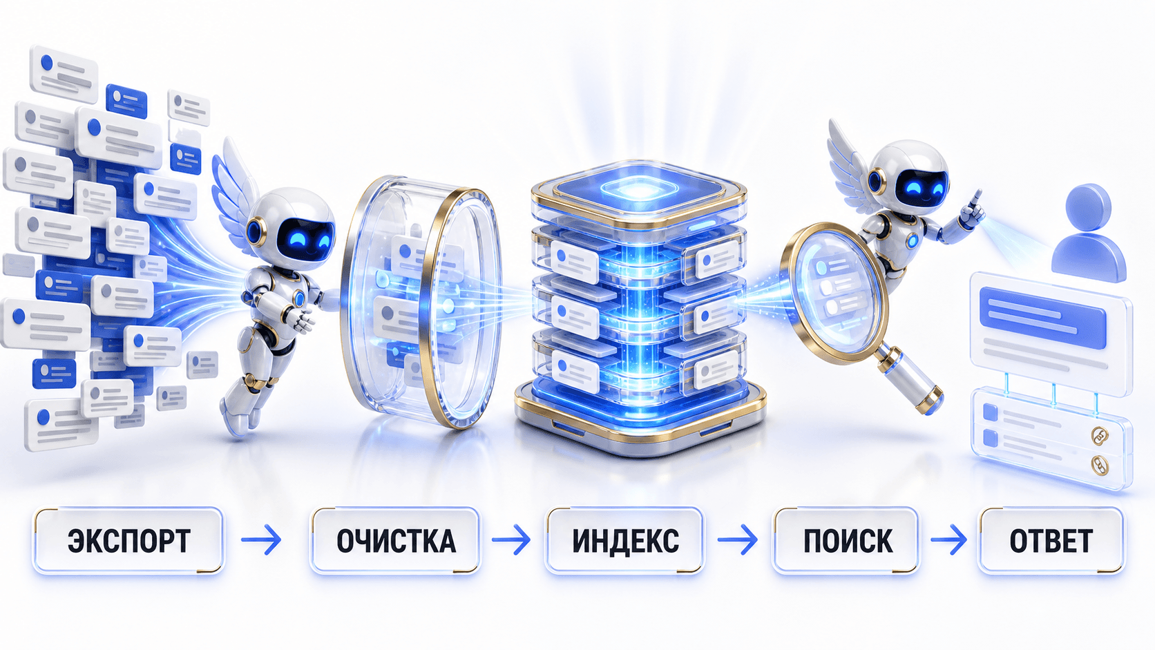 Конвейер Telegram RAG